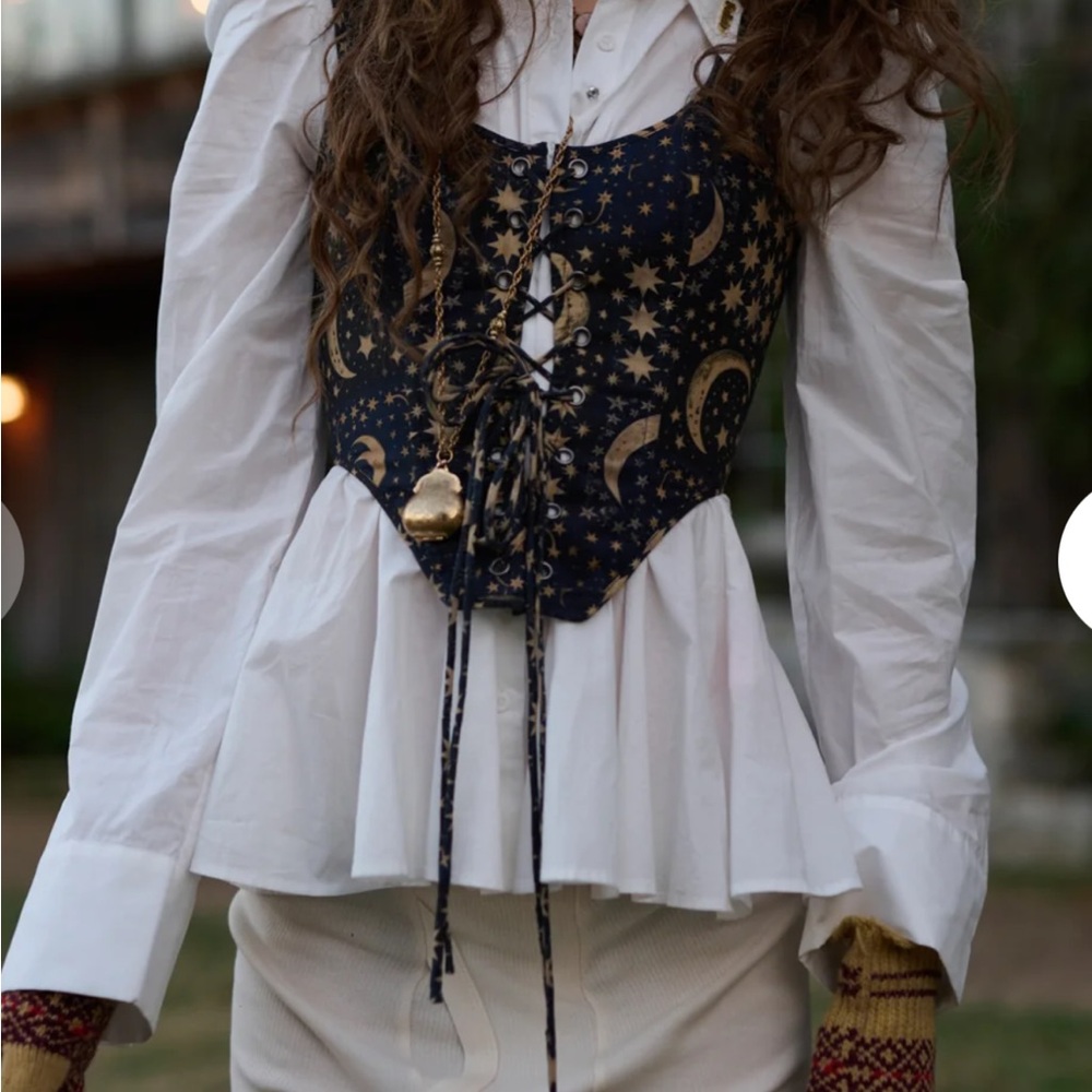 Selkie XS NWT moon quilt duchess corset. SOLD OUT